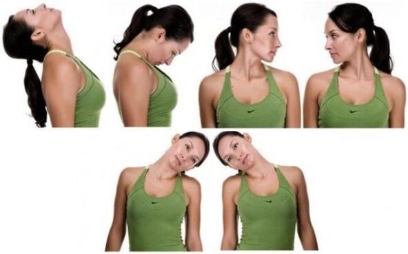 ejercicio para el cuello en el tratamiento de la osteocondrosis cervical